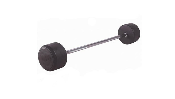 TZ-3012 Fixed Straight Rubber Barbell